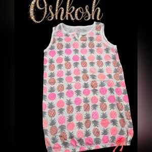 *1033 Oshkosh pineapple dress tunic Girls size 8